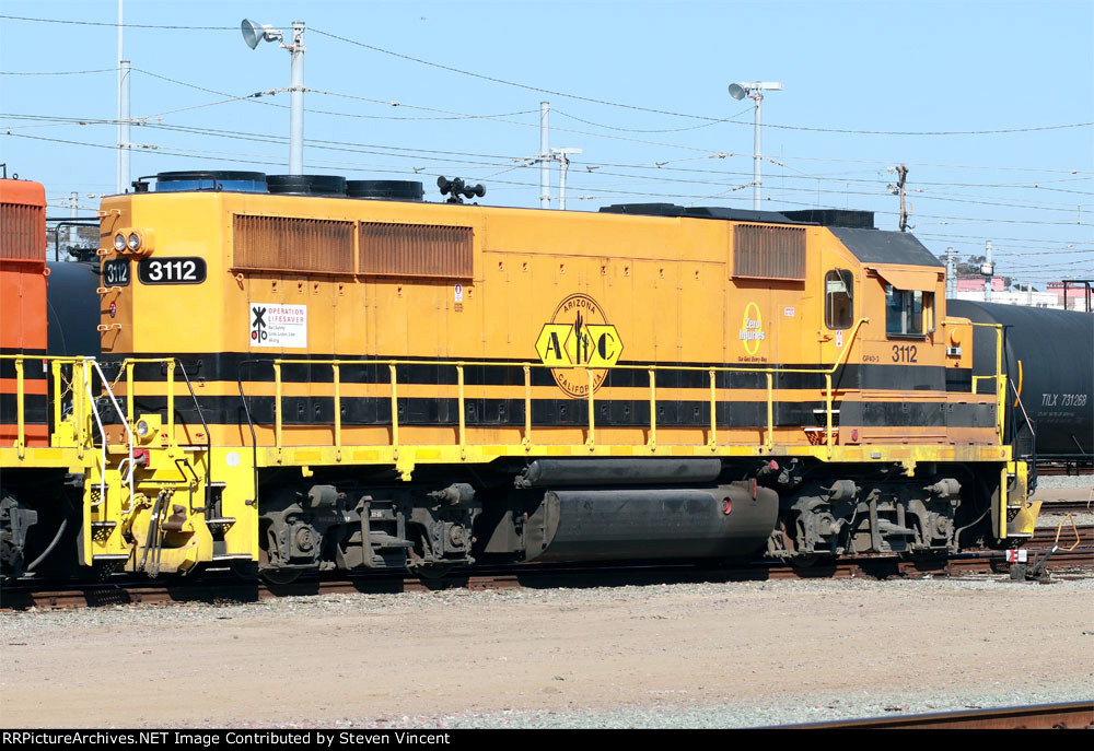 Arizona & California #3112 an ex FEC GP40 in SD&IV yard